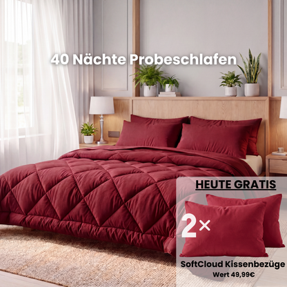 EasySleep® Decke – Die schnelltrocknende 2-in-1 Bettdecke, die Bettwäsche überflüssig macht.