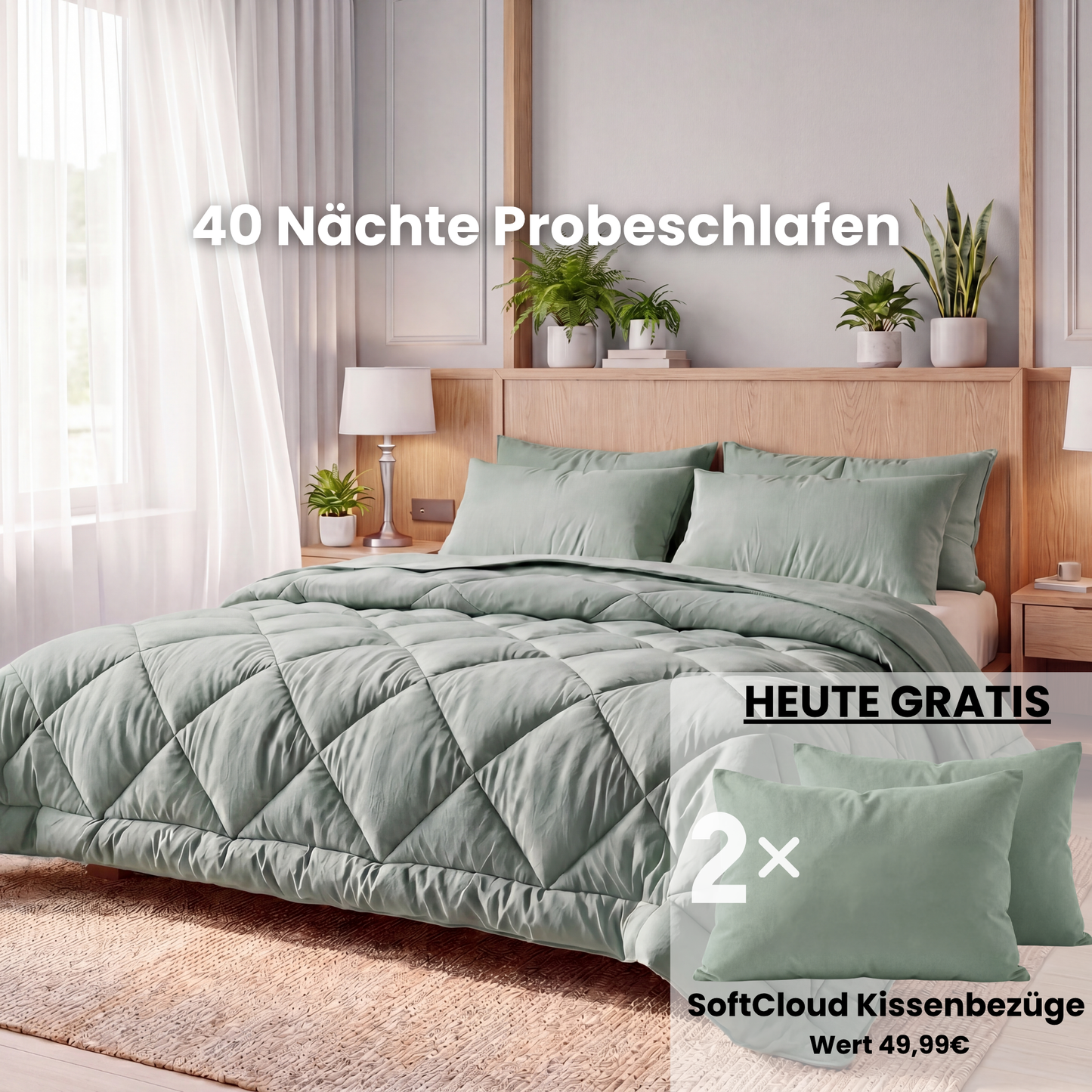 EasySleep® Decke – Die schnelltrocknende 2-in-1 Bettdecke, die Bettwäsche überflüssig macht.