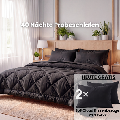 EasySleep® Decke – Die schnelltrocknende 2-in-1 Bettdecke, die Bettwäsche überflüssig macht.