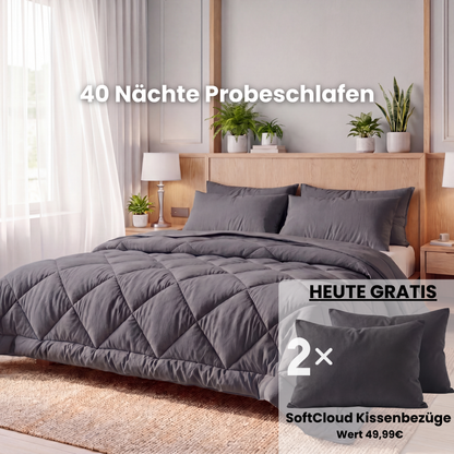 EasySleep® Decke – Die schnelltrocknende 2-in-1 Bettdecke, die Bettwäsche überflüssig macht.