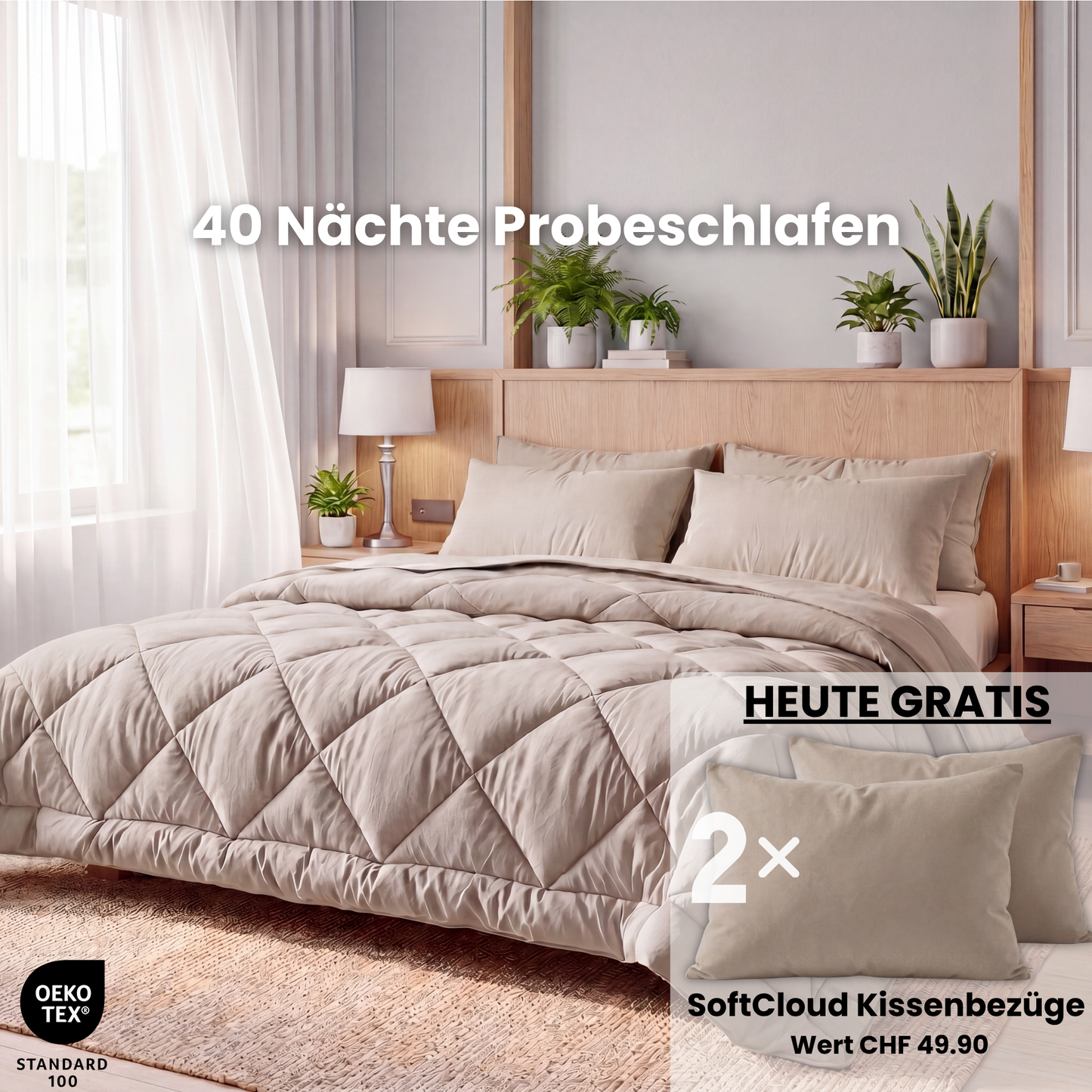 EasySleep® Decke – Die schnelltrocknende 2-in-1 Bettdecke, die Bettwäsche überflüssig macht.