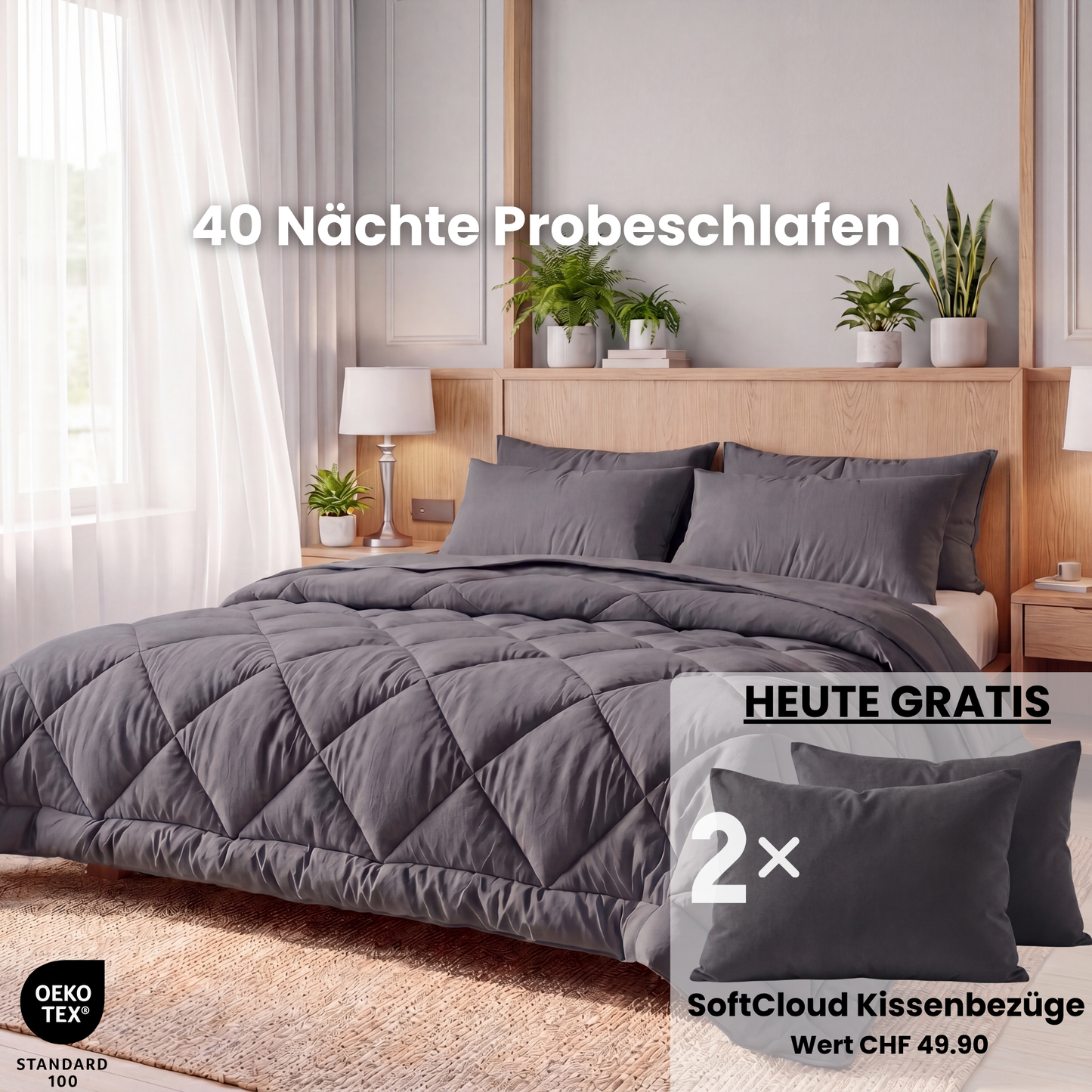 EasySleep® Decke – Die schnelltrocknende 2-in-1 Bettdecke, die Bettwäsche überflüssig macht.