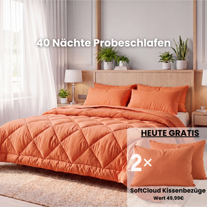 EasySleep® Decke – Die schnelltrocknende 2-in-1 Bettdecke, die Bettwäsche überflüssig macht.